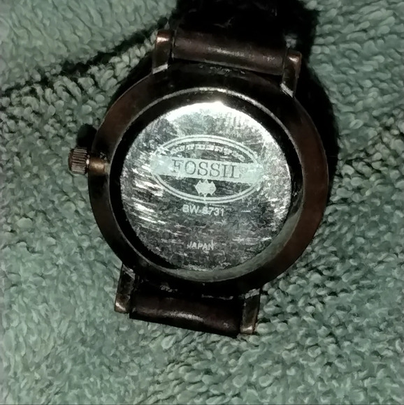 Vintage Stone Fossil wrist watch